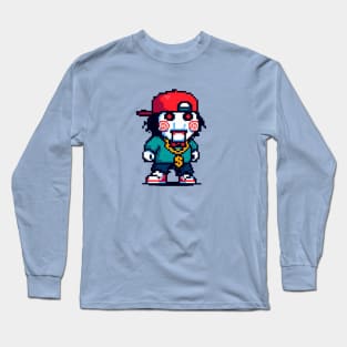 HIP-HOP Jigsaw 8 Bit Long Sleeve T-Shirt